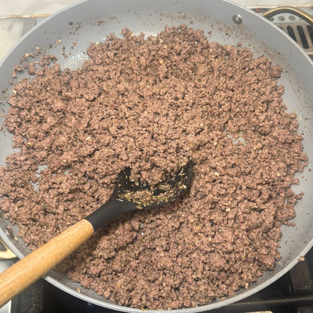 weekly dinner prep system  browning ground beef