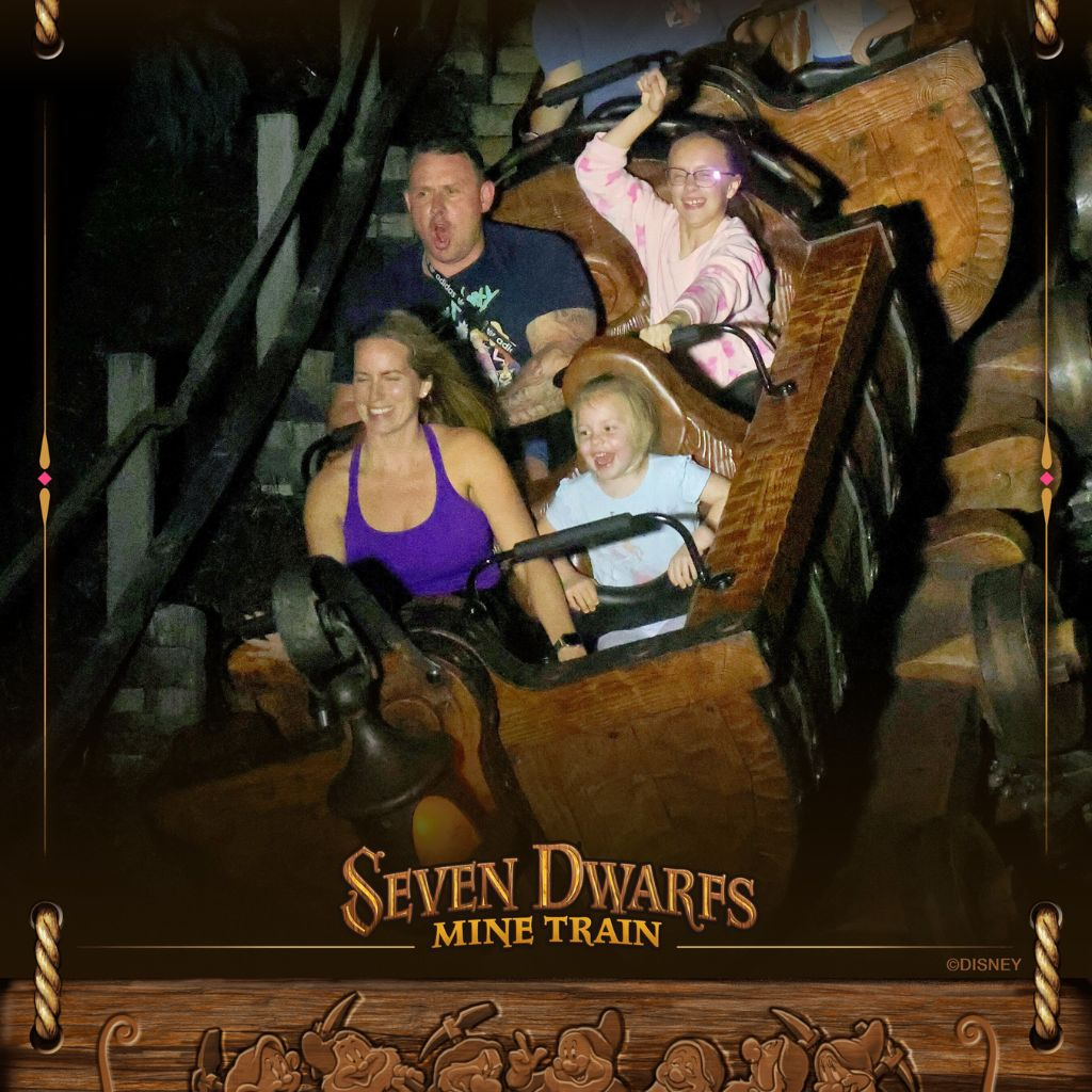 Another ride photo from Seven Dwarfs Mine Train at Magic Kingdom