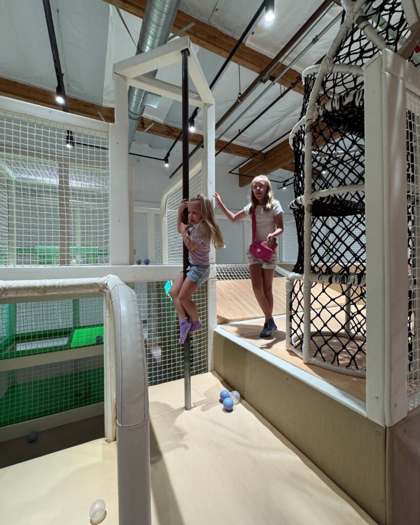 Kids playing in the indoor play area at the Grand Pacific Resort in Carlsbad California