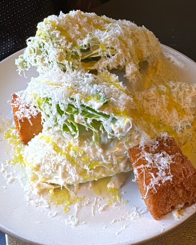 Caesar salad served at The Whaling Bar inside La Valencia Hotel.