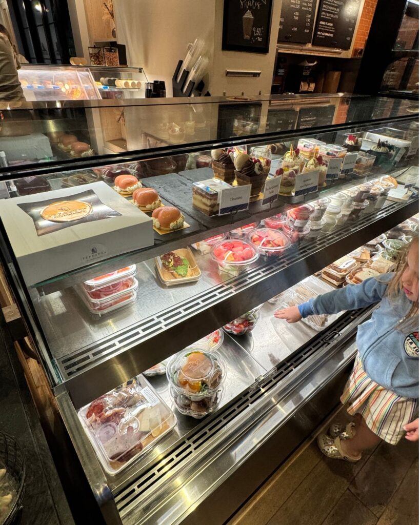 Pastry counter at Sea Beans inside Terranea Resort