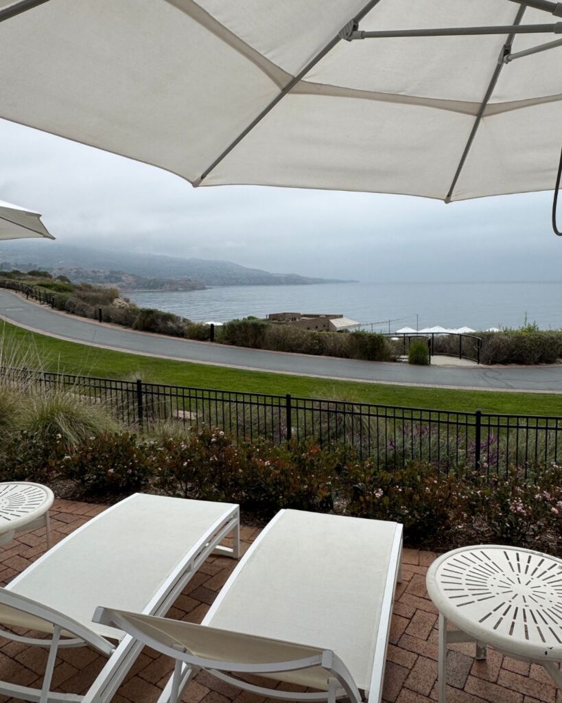 Beautiful ocean views from the pool at Terranea Resort