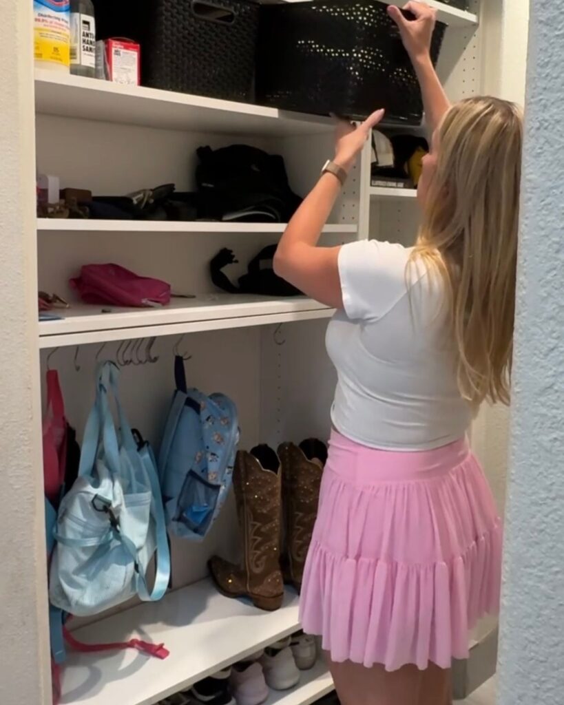 Cleaning and organizing the house while preparing for breast lift and implant exchange surgery