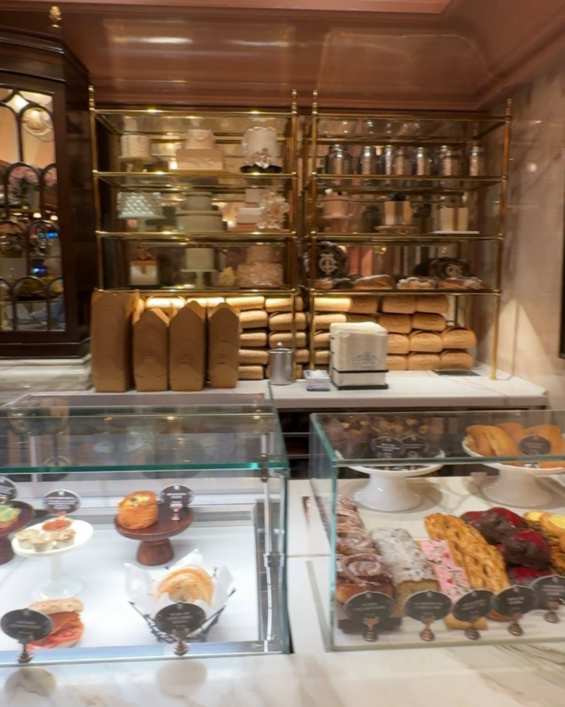 Pastry and food display inside Caffè Al Teatro at Wynn Las Vegas