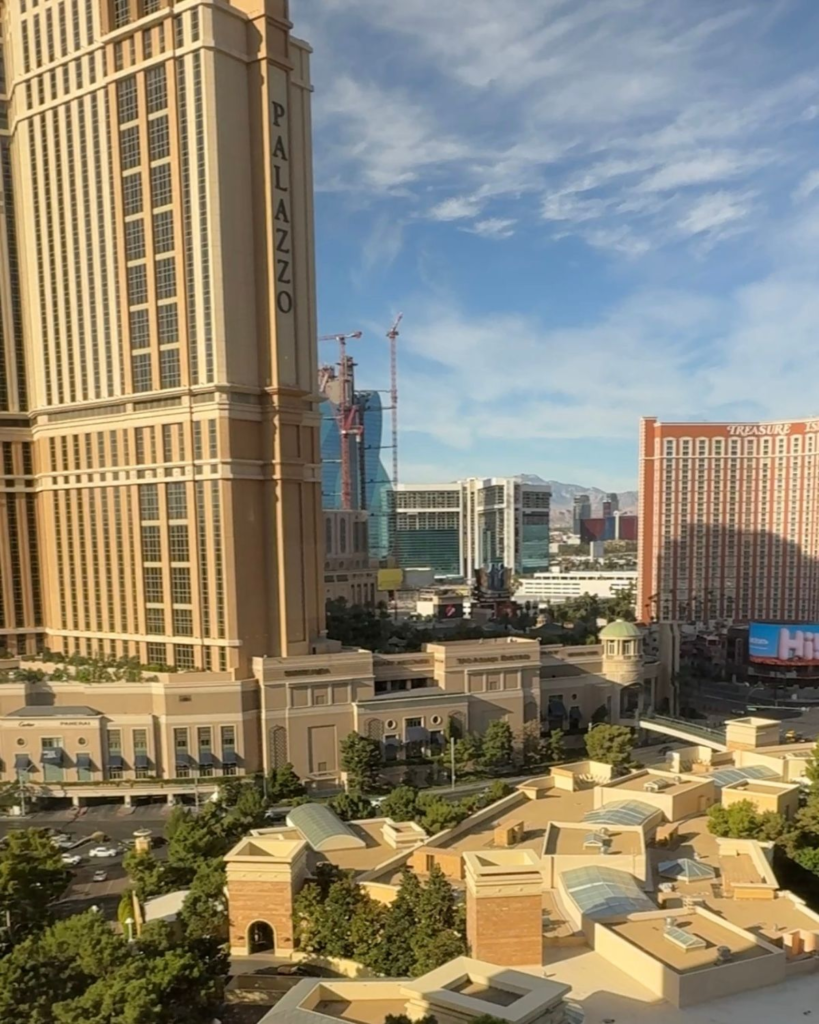 Las Vegas Strip view from room 1817 at Wynn Las Vegas